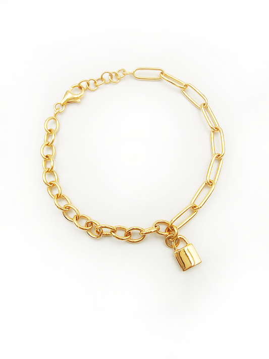 916 Lock Half Mix Bracelet
