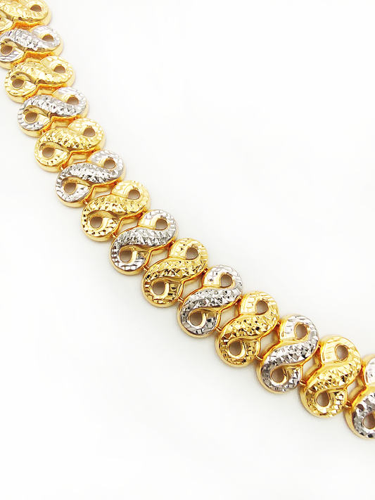 916 888 2 Tone Bracelet