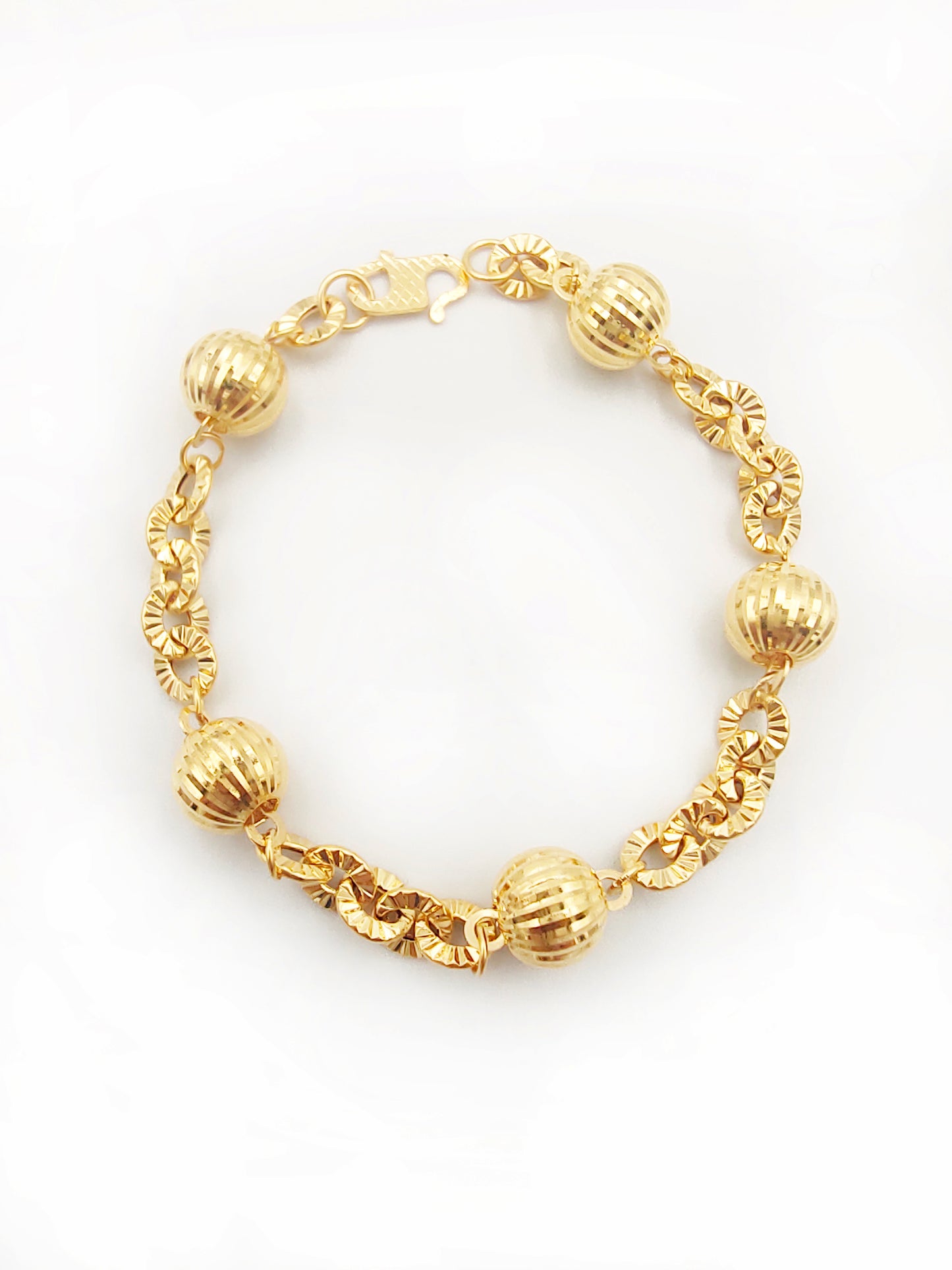 916 Sunflower 5 Ball Bracelet