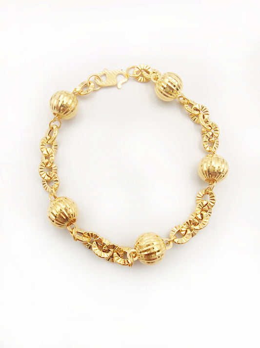 916 Sunflower 5 Ball Bracelet