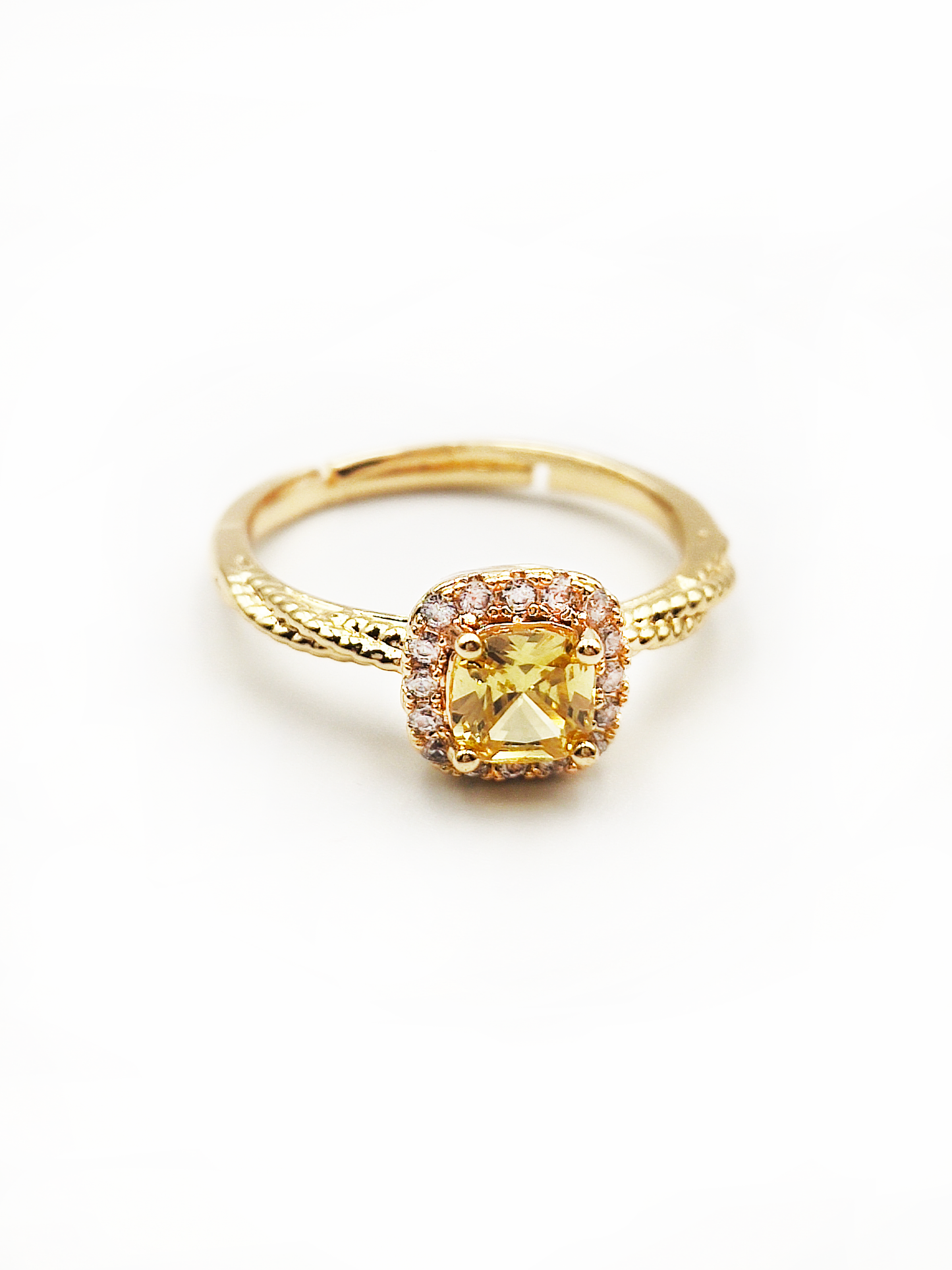 Titanium/Gold Plated Citron Ring ($66 take away)