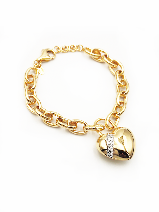 916 Heart-Lock Bracelet