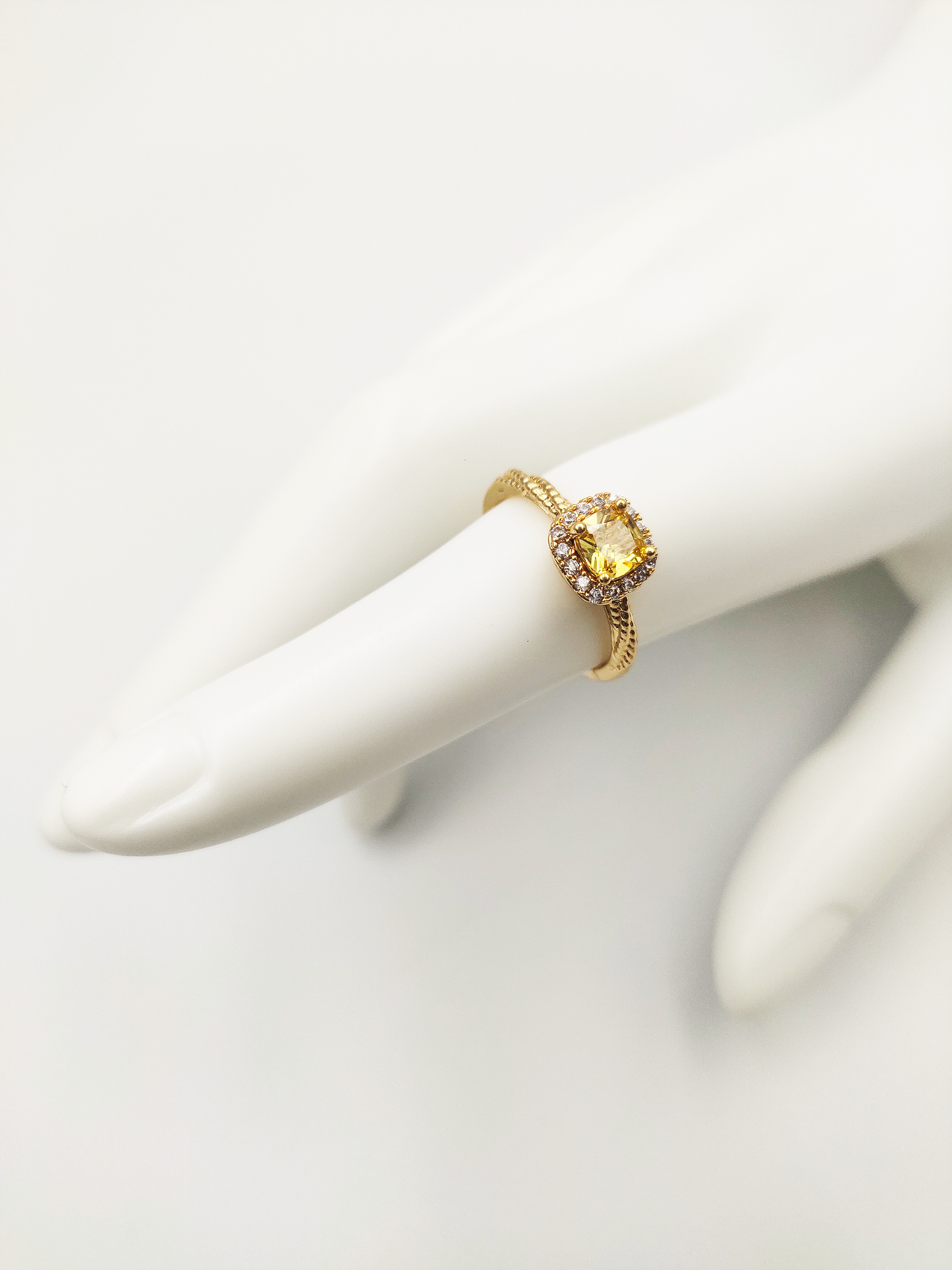 Titanium/Gold Plated Citron Ring ($66 take away)