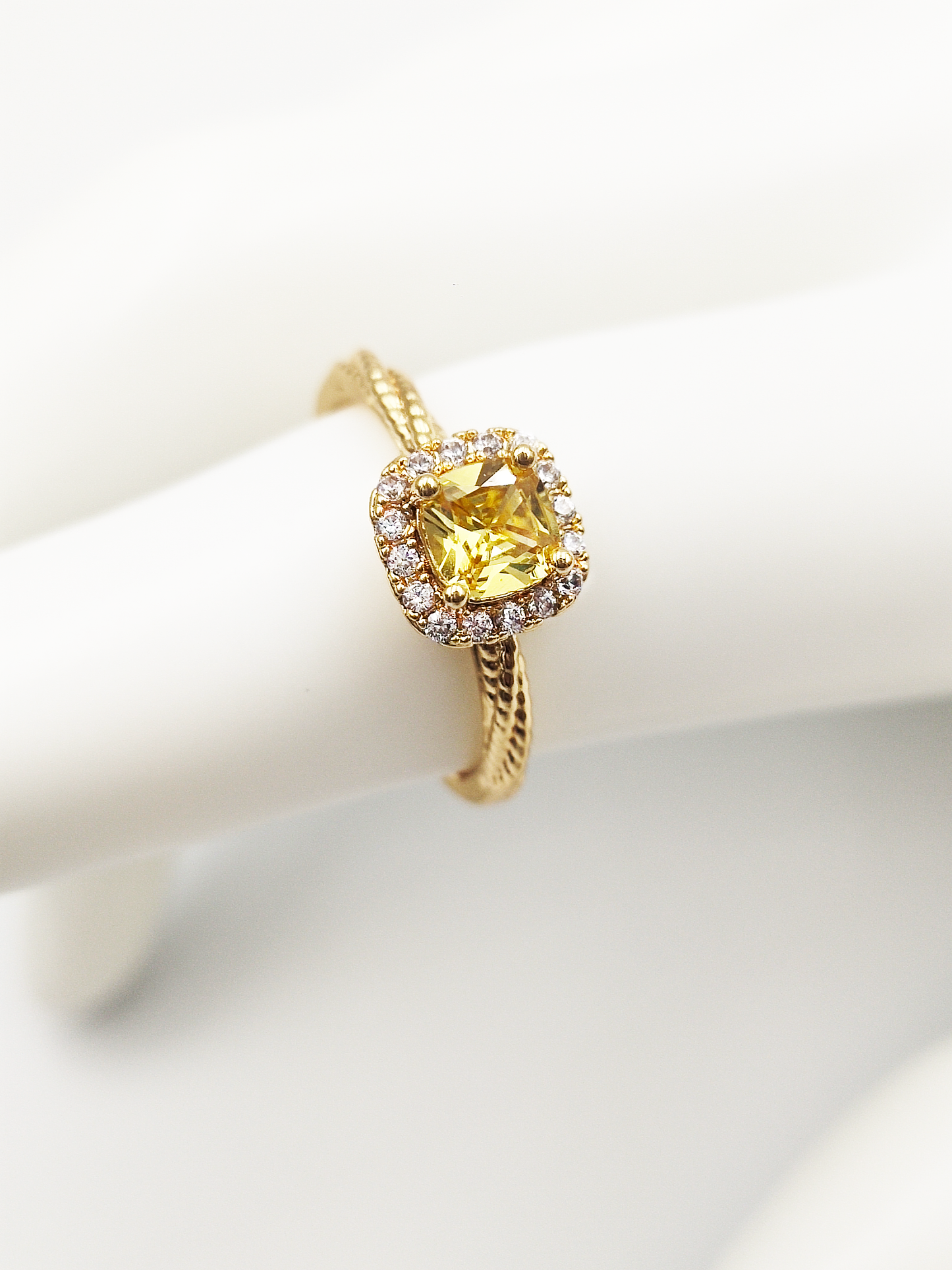 Titanium/Gold Plated Citron Ring ($66 take away)