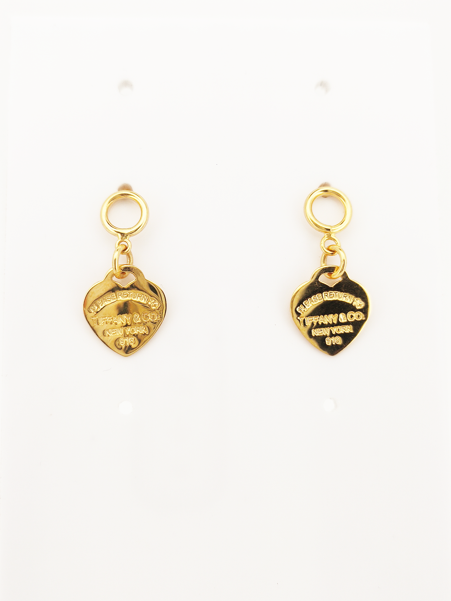 916 Heart Dangling Earrings