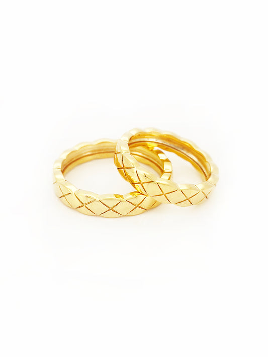 916 Gold CC Ring