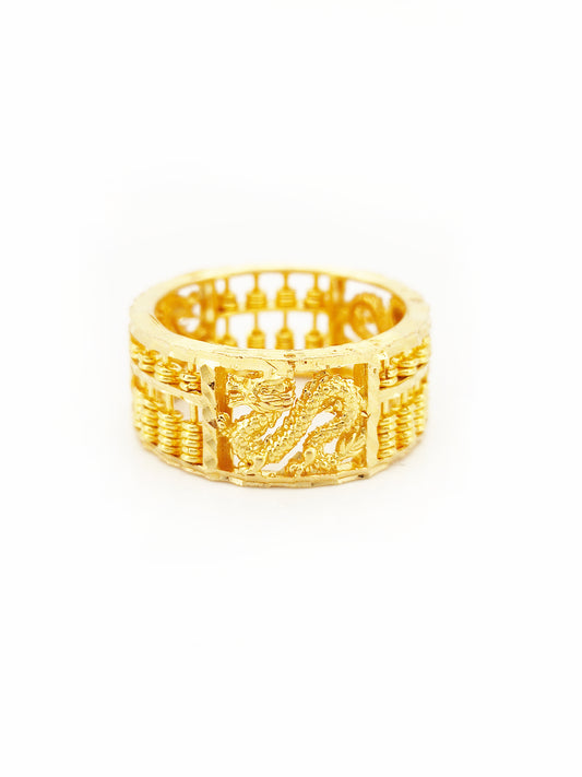 916 Full Abacus Dragon Ring