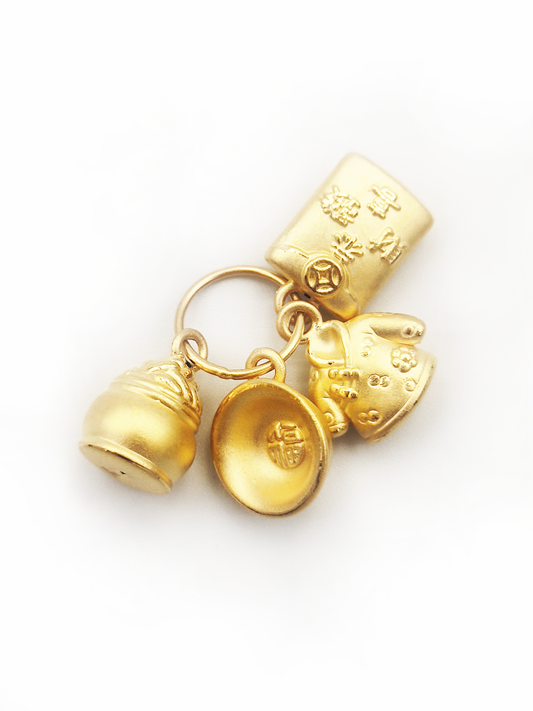 999 (5G) Four Treasures Pendant