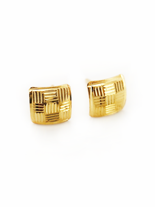 916 Square Stripe Earrings