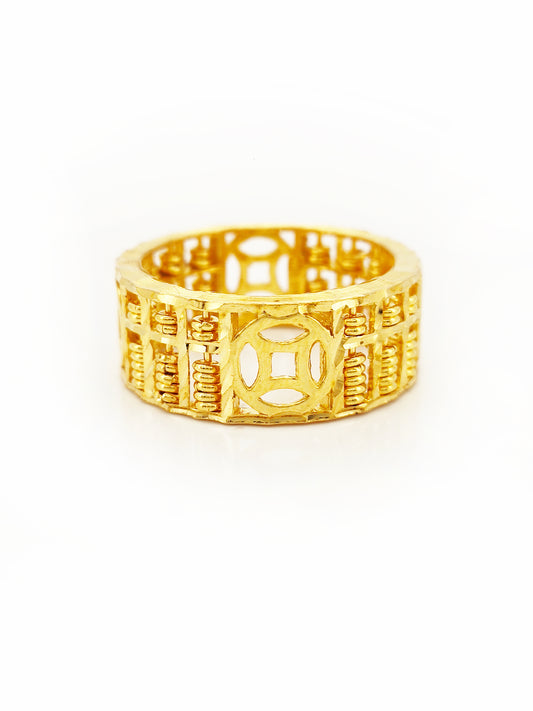 916 Full Money Abacus Ring