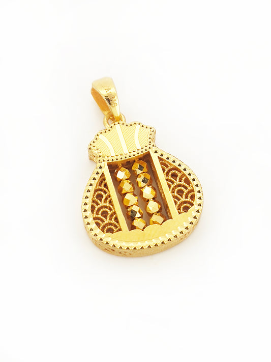 916 3D Fortune Bag Pendant