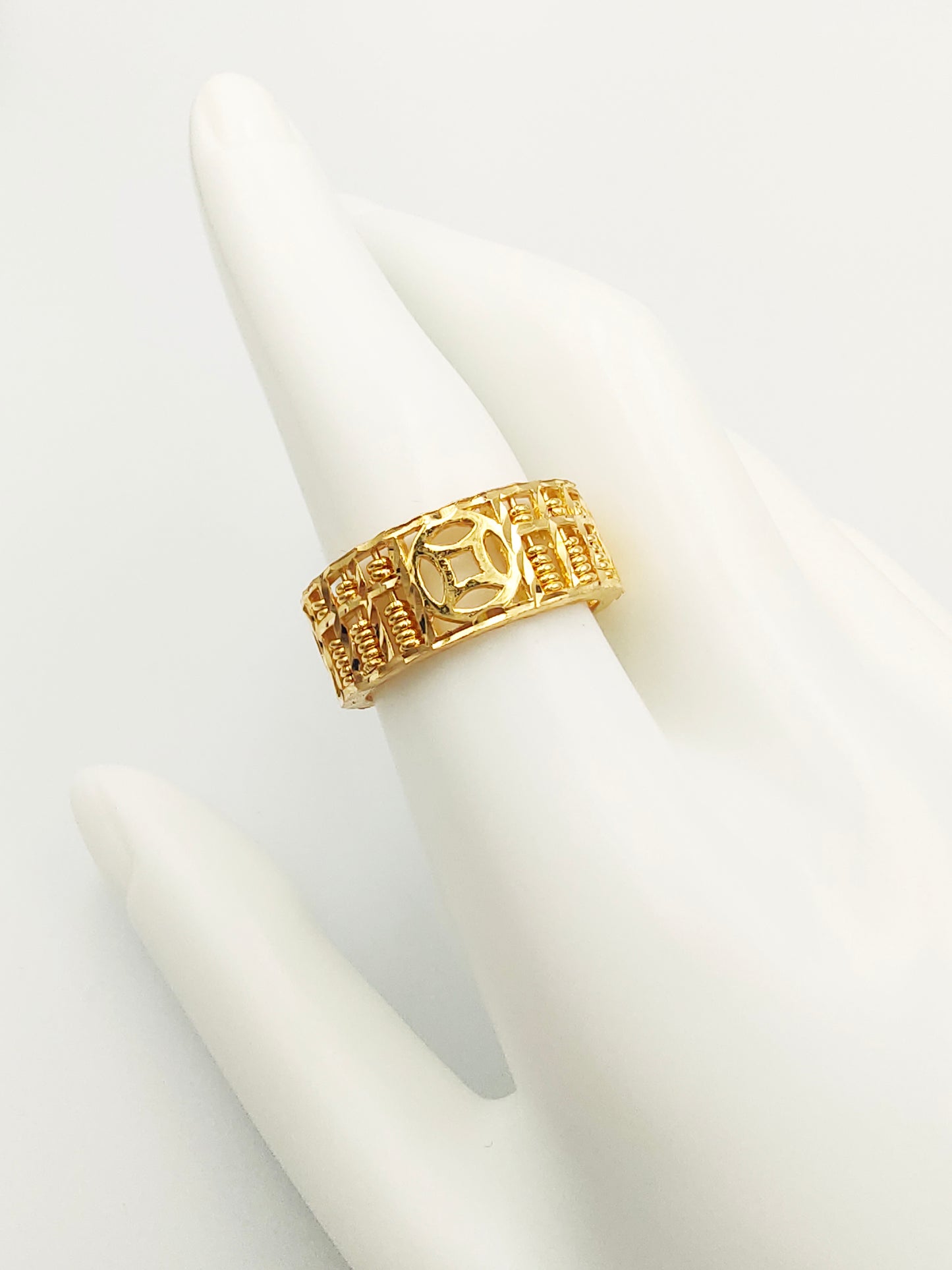 916 Full Money Abacus Ring
