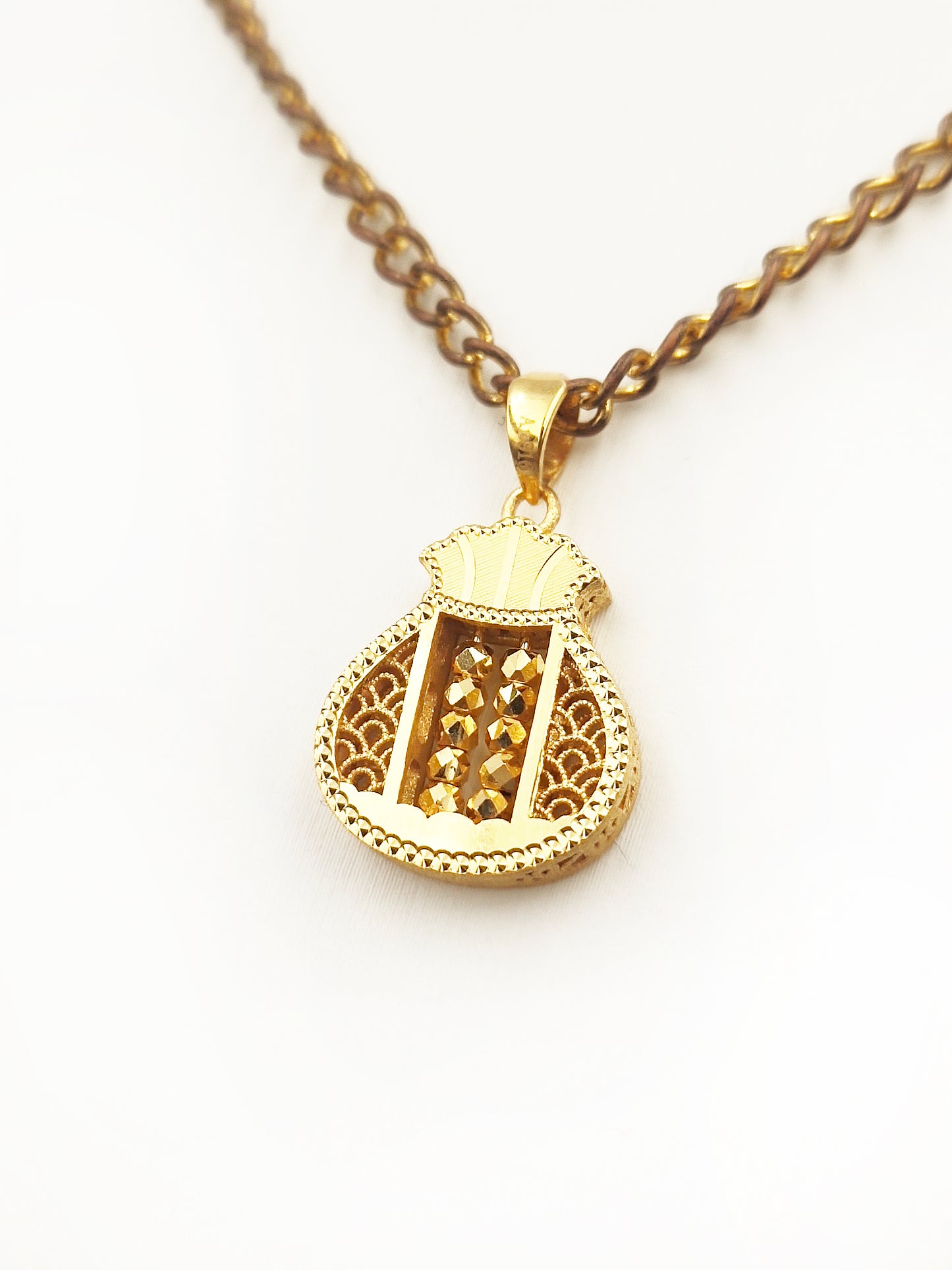 916 3D Fortune Bag Pendant