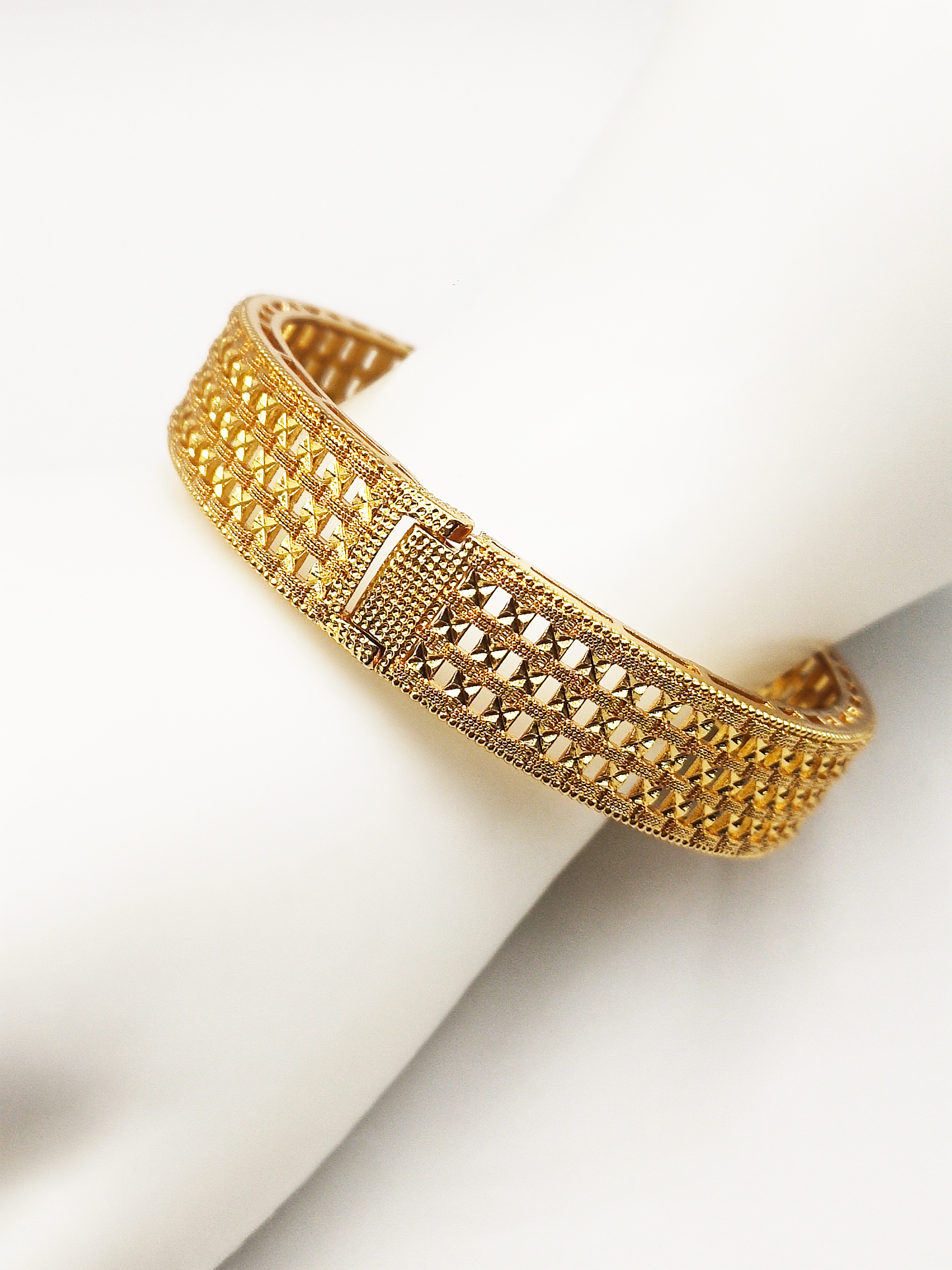 Titanium/Gold Plated Bangle ($66 take away)