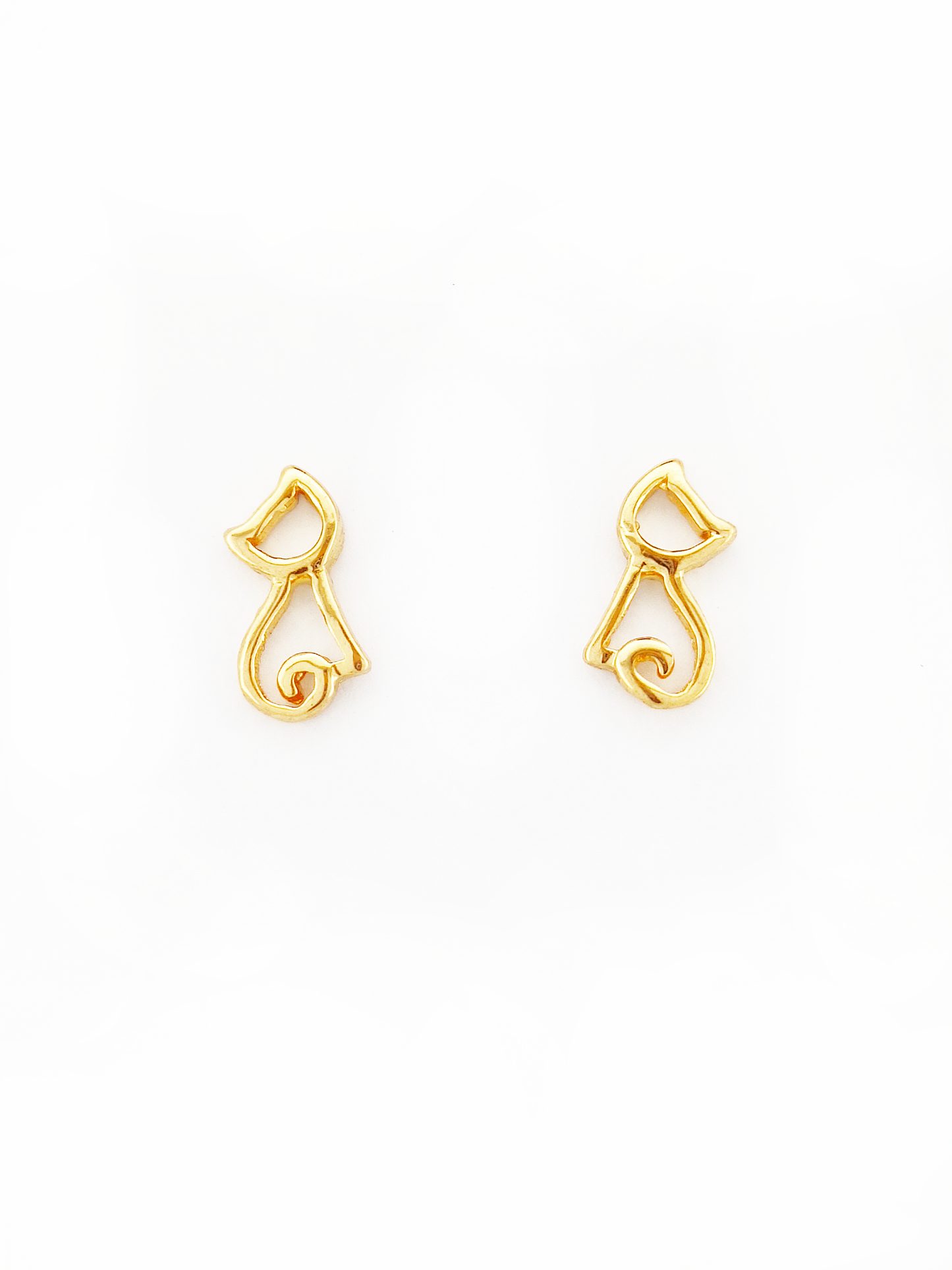 916 Hollow Cat Earrings