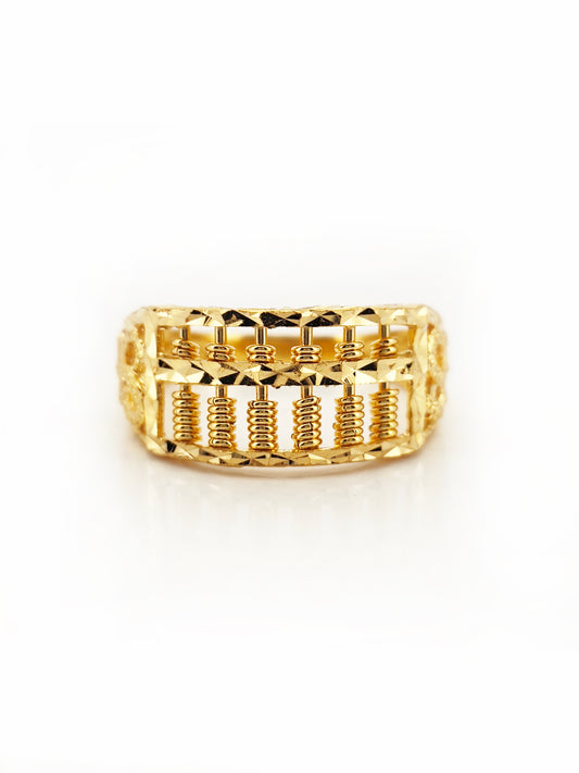 916 Half Money Abacus Ring
