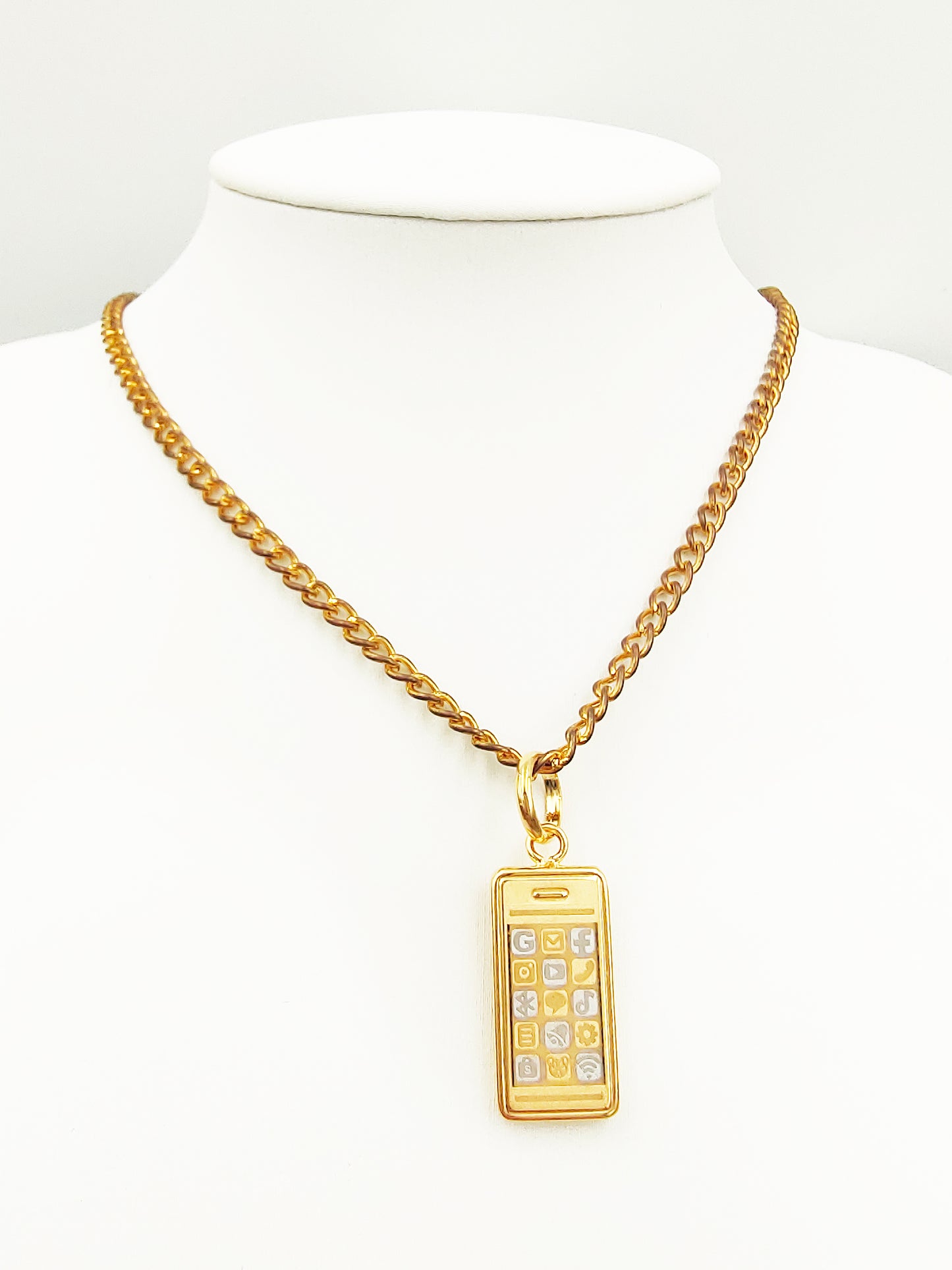 916 Gold iPhone Pendant