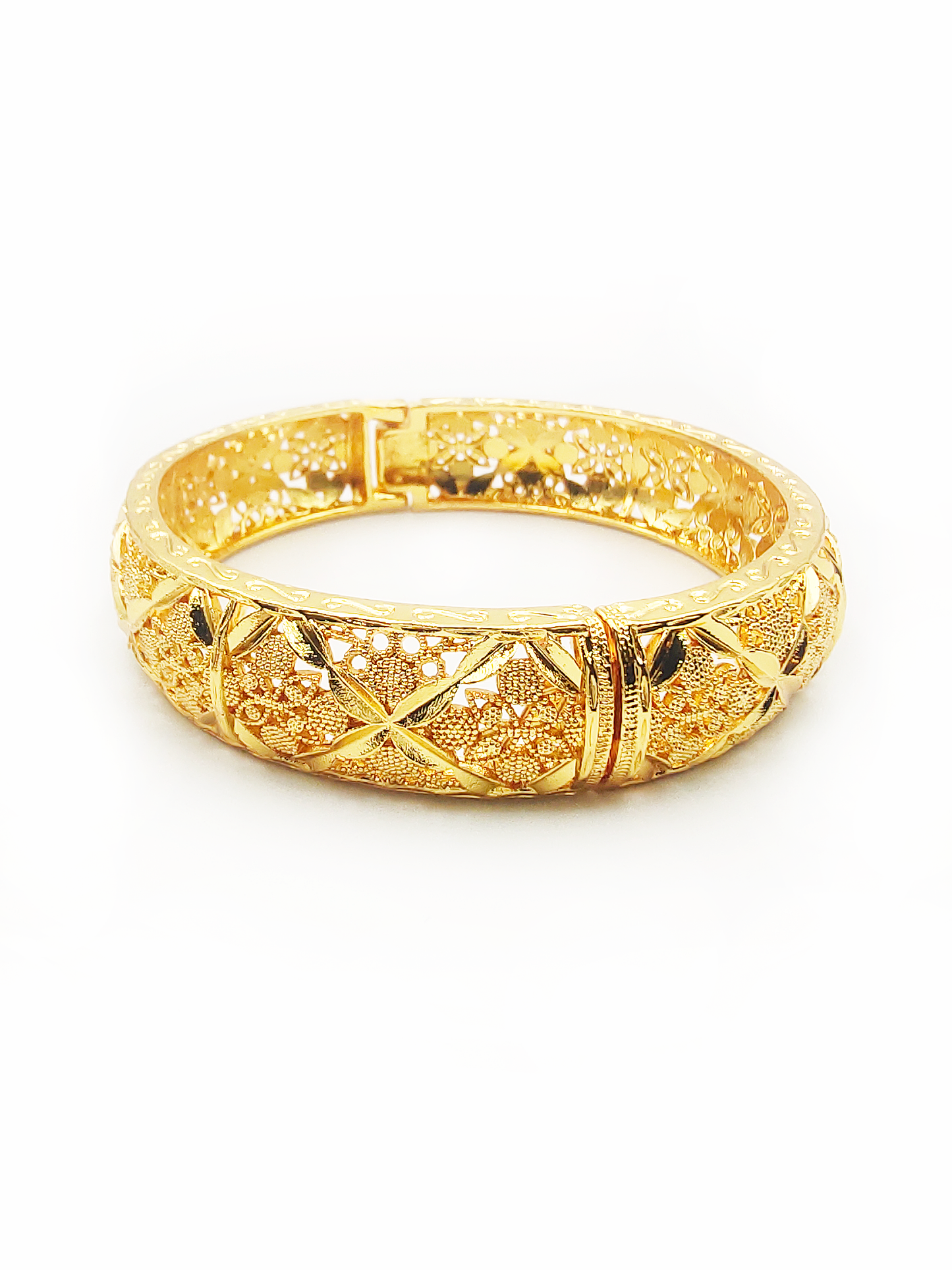 Titanium/Gold Plated Bangle ($66 take away)