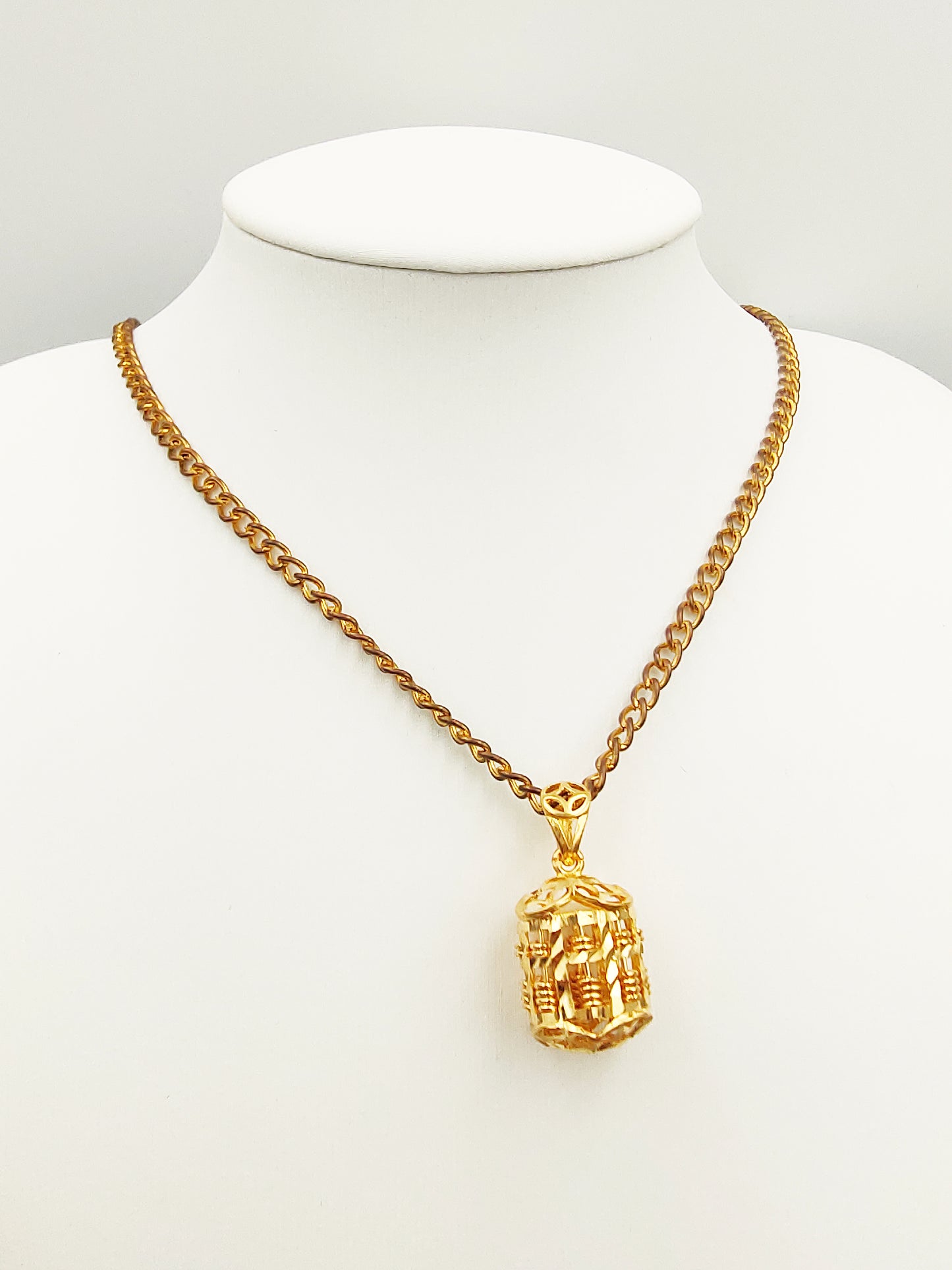 916 Abacus Bird Nest Pendant
