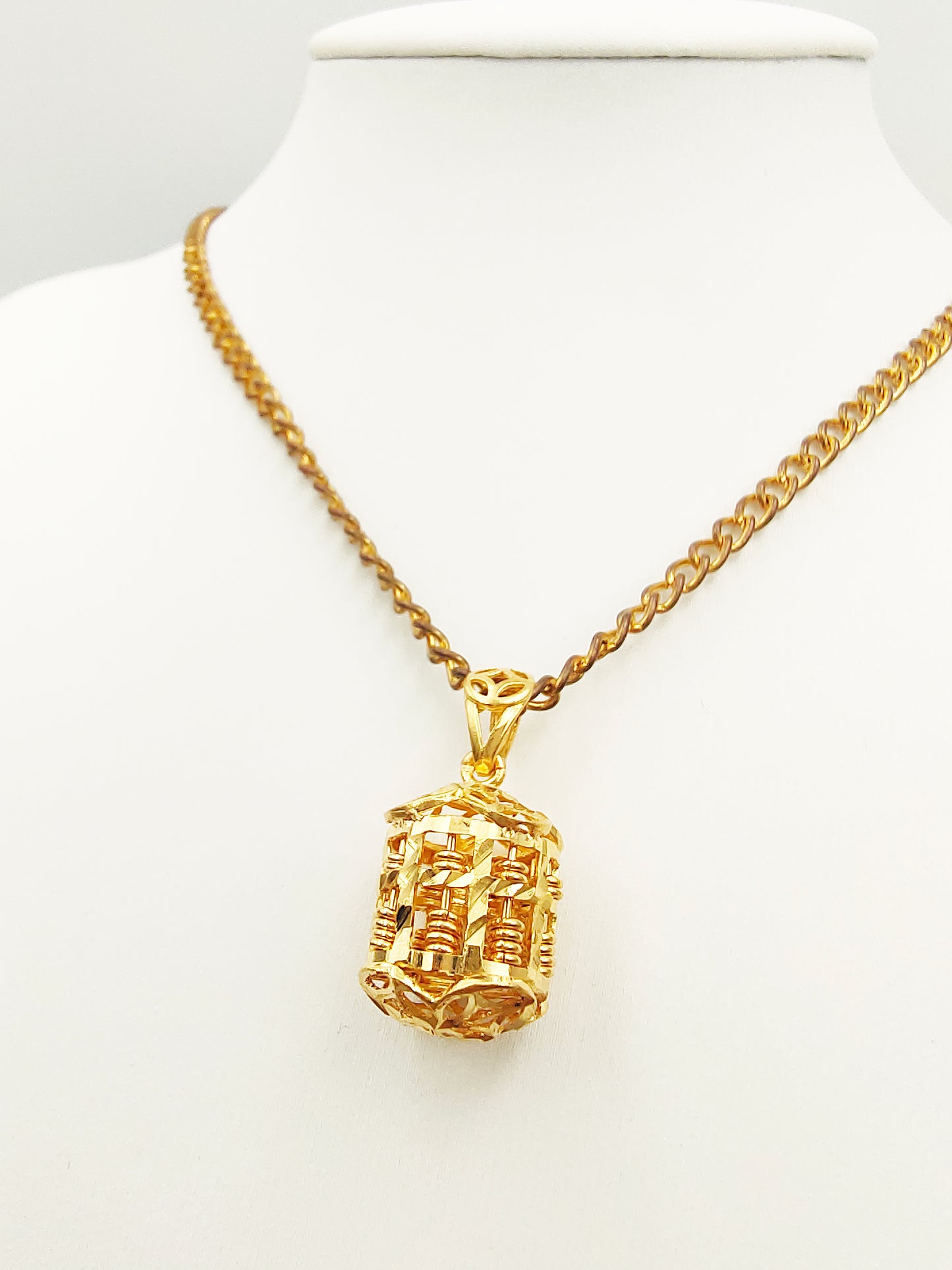 916 Abacus Bird Nest Pendant