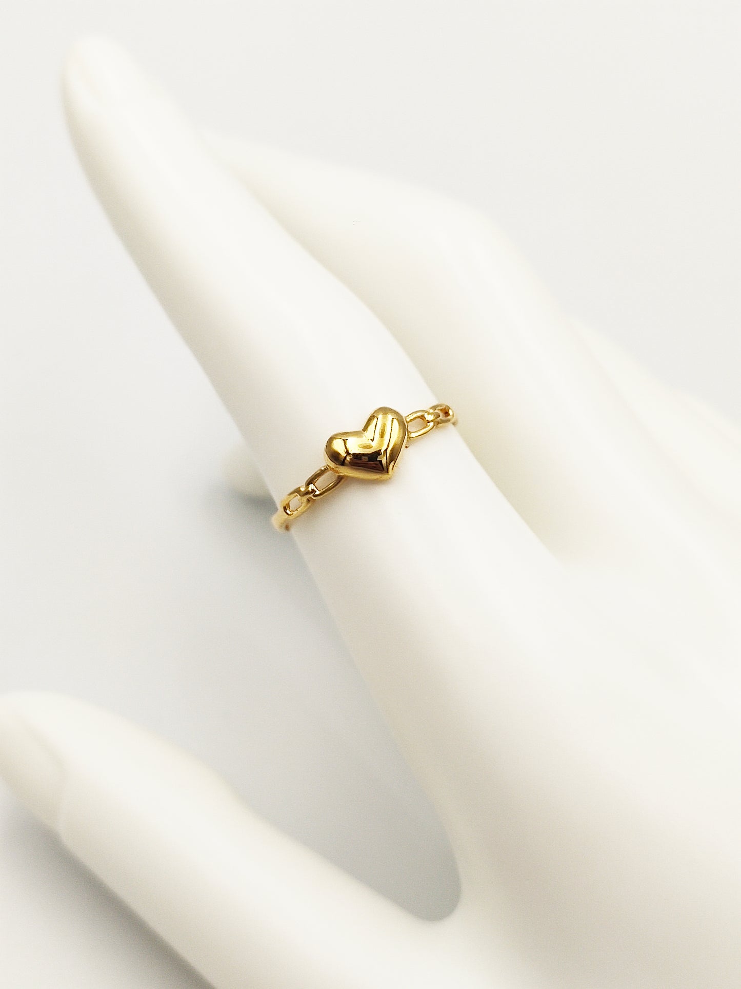 916 Gold Heart Ring
