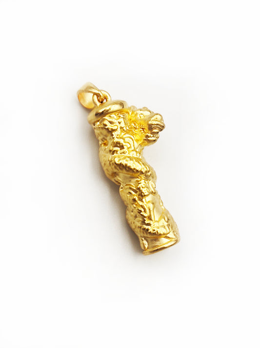 999 3D Dragon Column Pendant