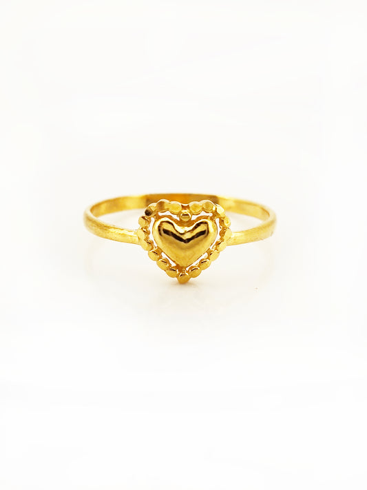 916 Twin Heart Ring