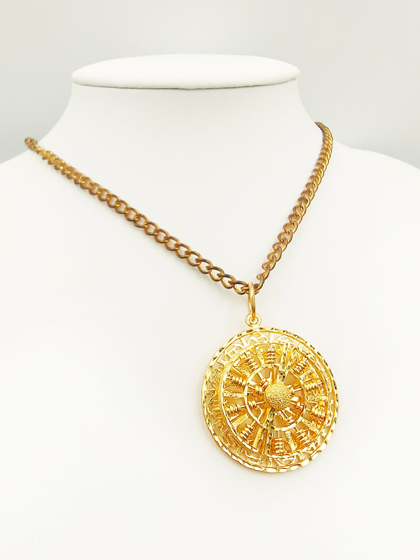 916 Round Abacus Pendant