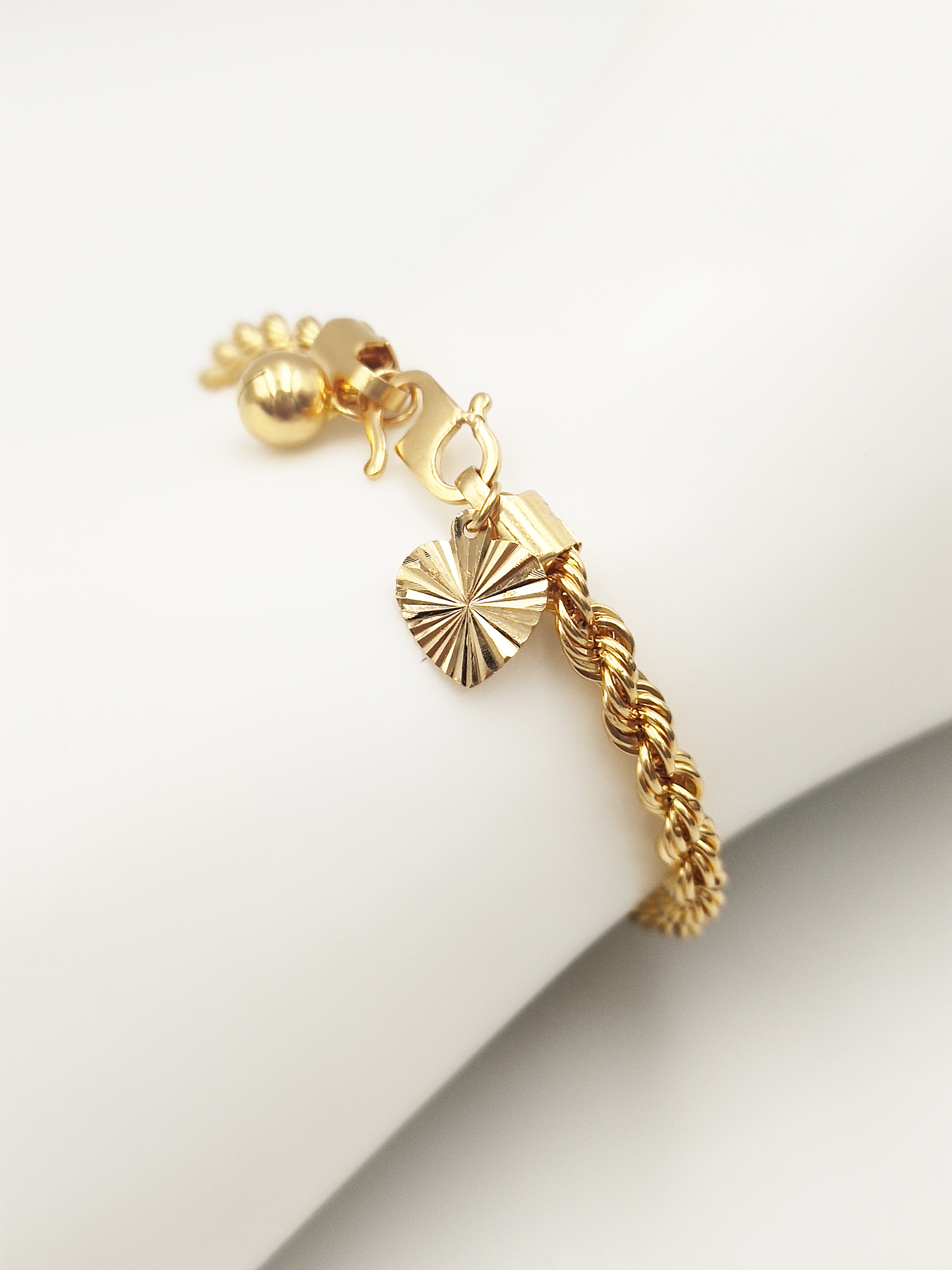 916 Hollow Rope Anklet