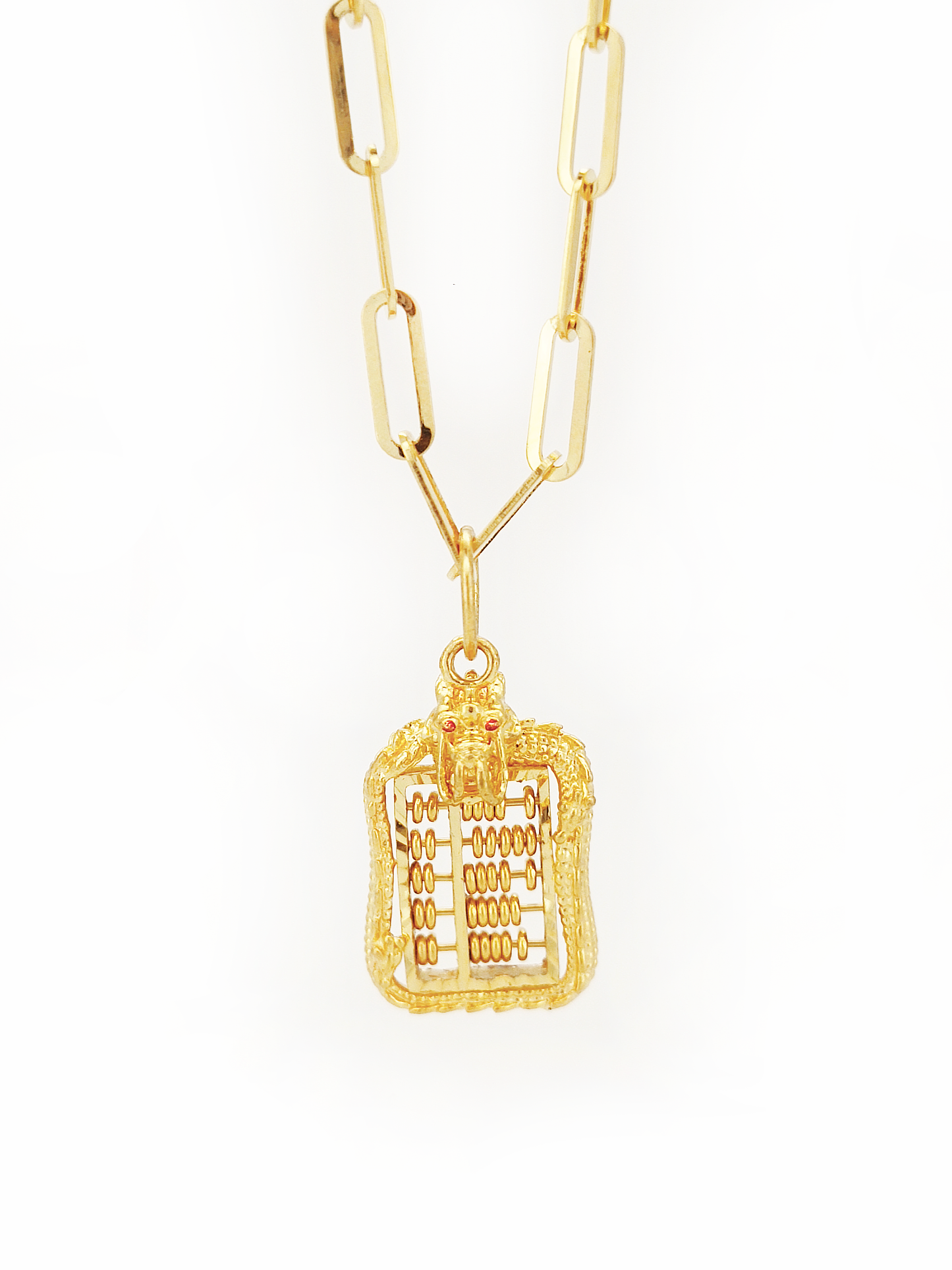 916 Dragon Abacus Pendant