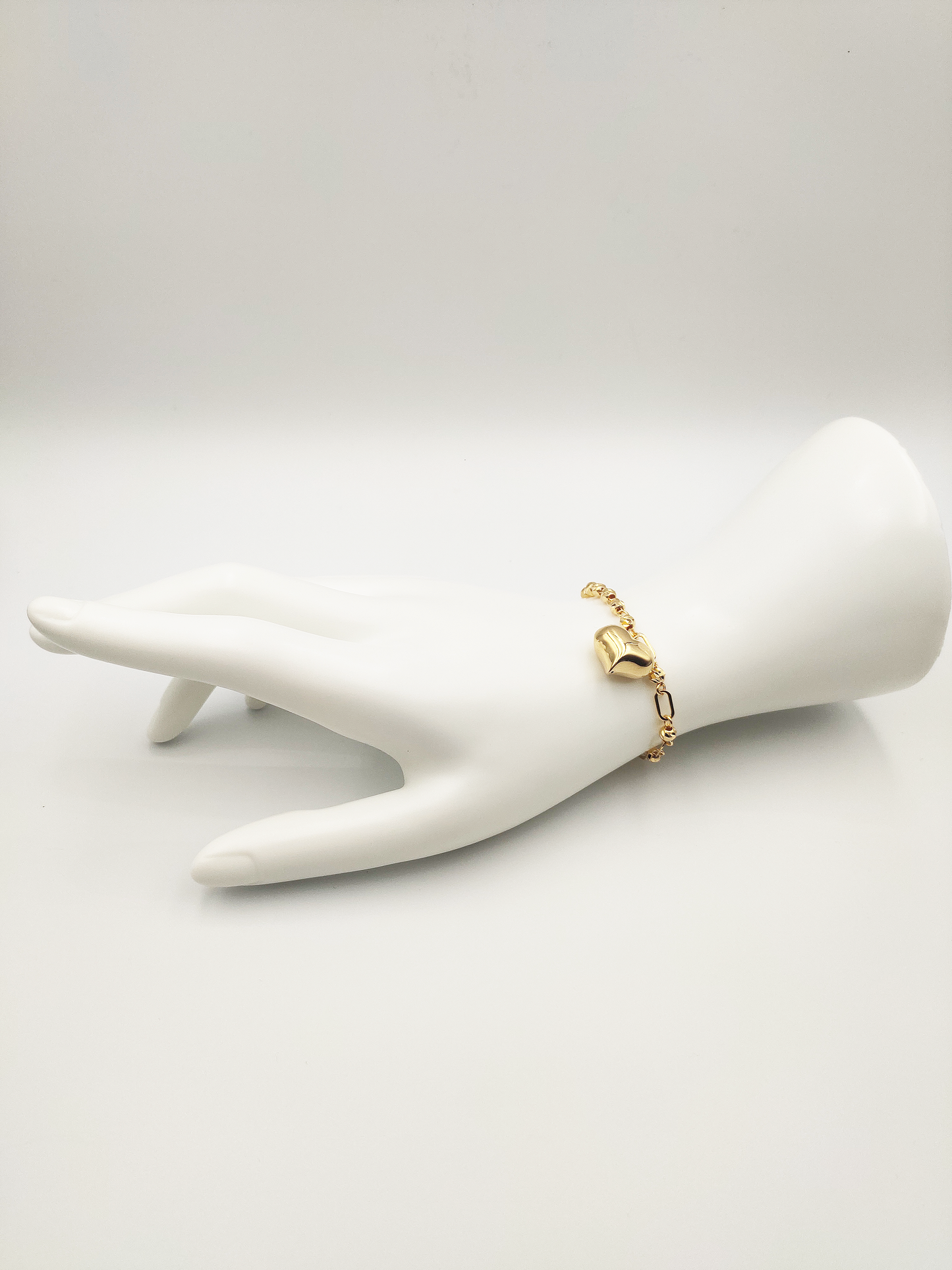 916 Glossy Heart Half Mix Bracelet