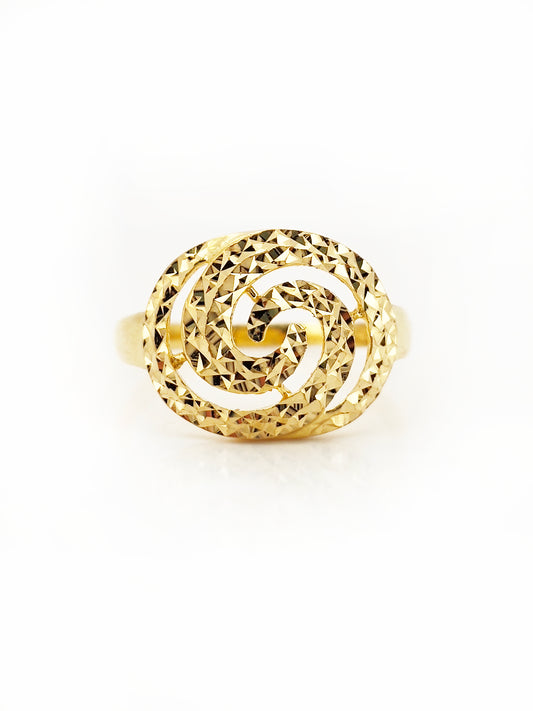 916 Gold Circle Ring