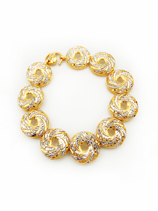 916 2 Tone Lollipop Bracelet