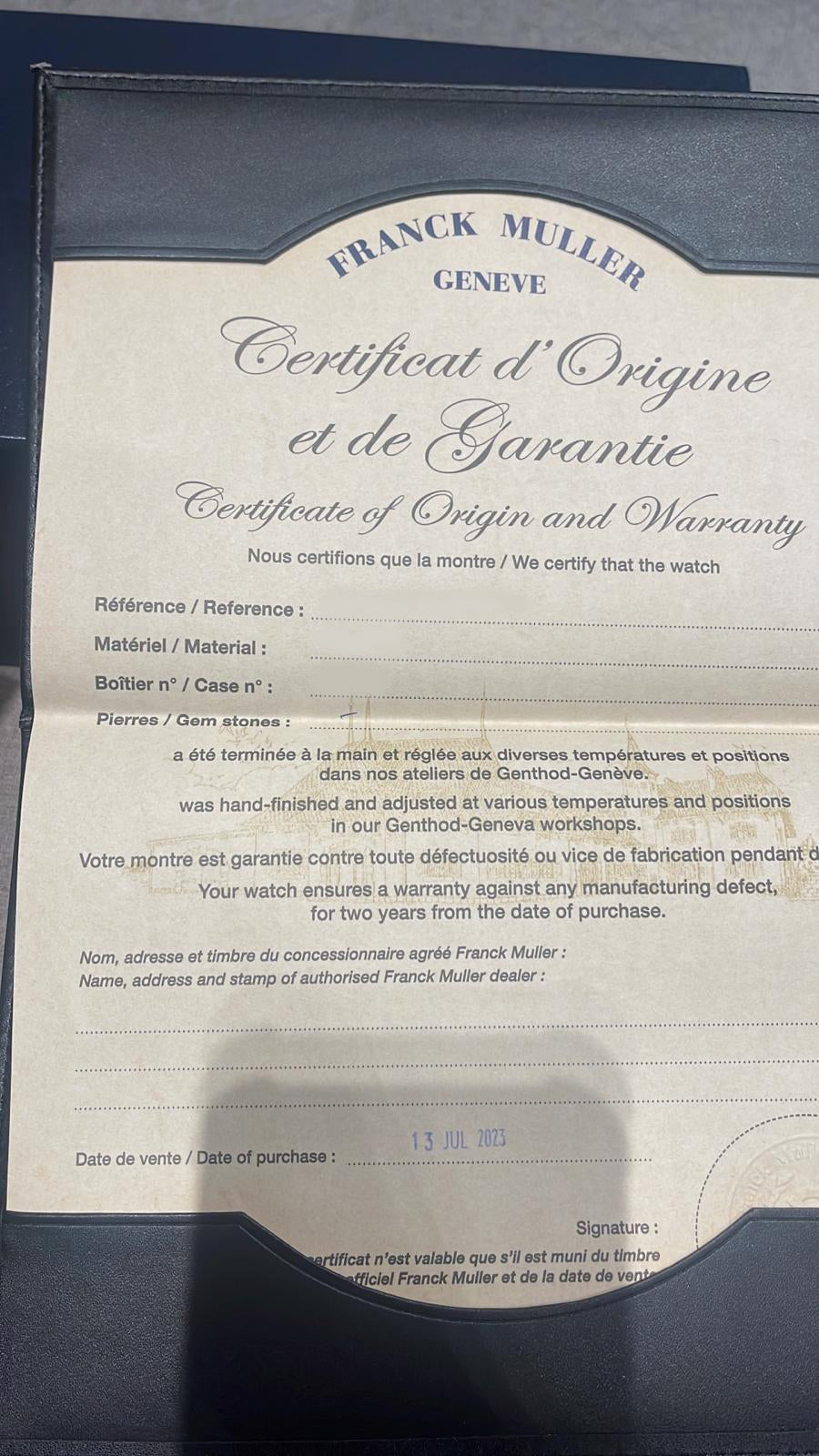 Franck Muller Vanguard Titanium