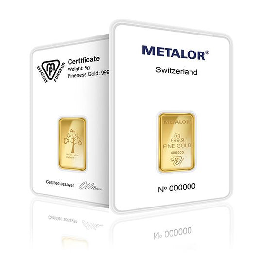 999 Metalor Gold Bar (5g)