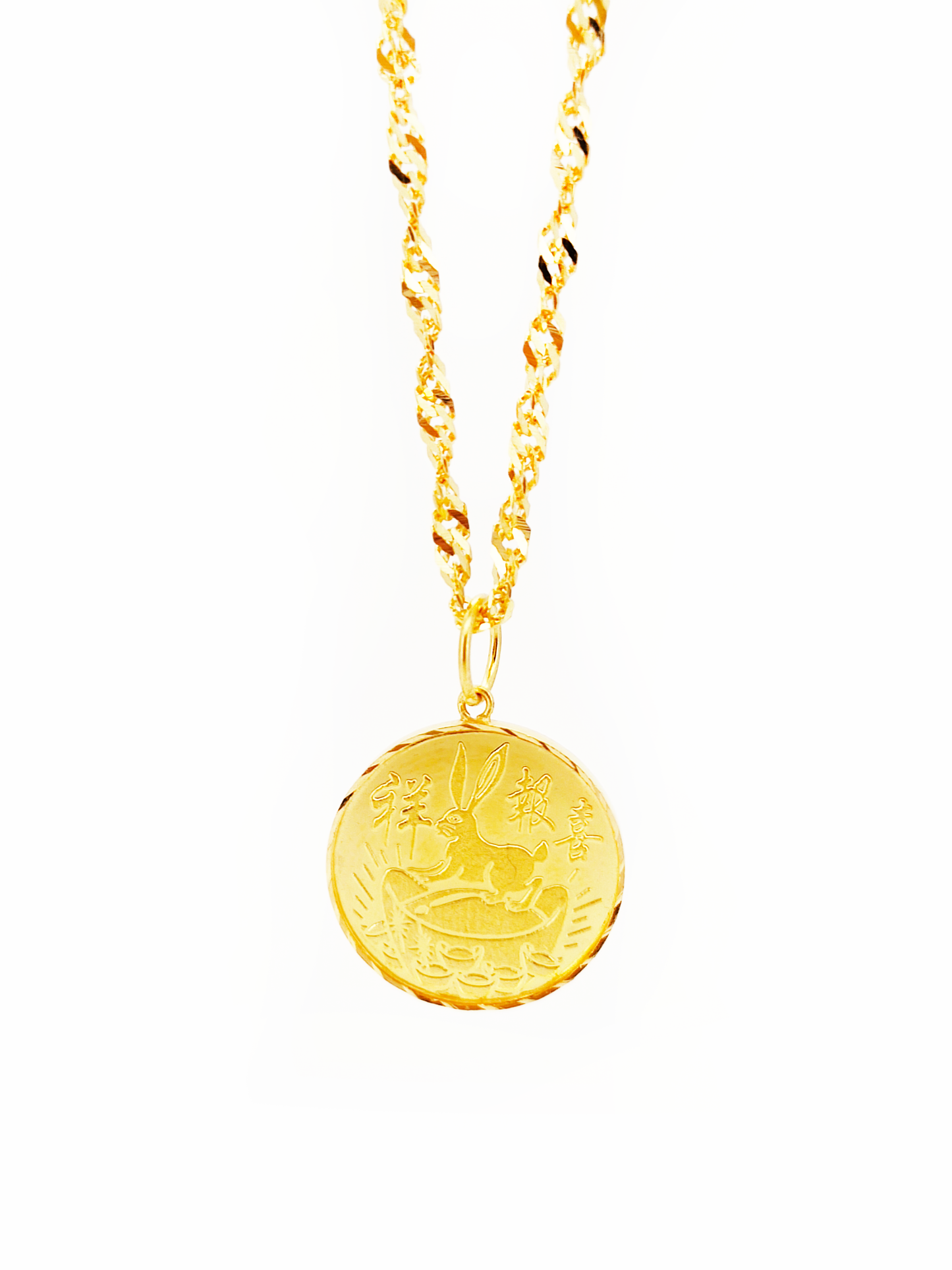 916 Rabbit Fortune Pendant