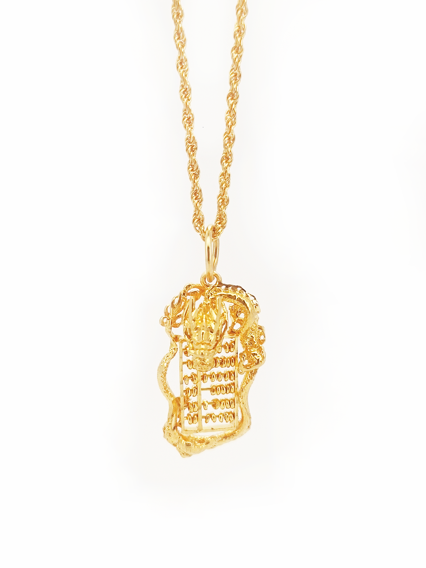 916 Dragon Abacus Pendant