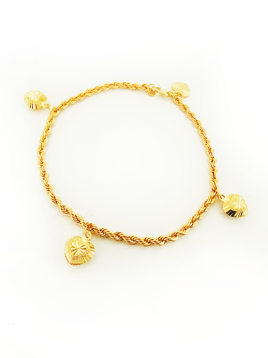 916 Hollow Rope Dangling Bracelet