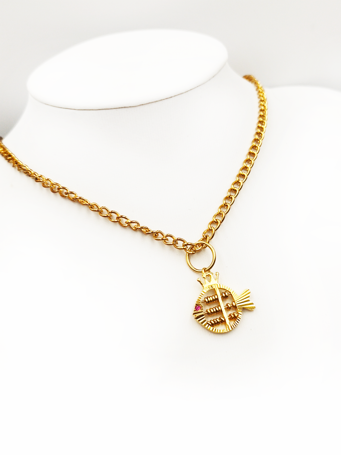 916 Fish Abacus Pendant