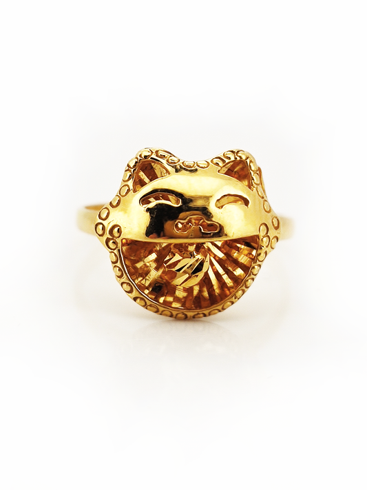 916 Fortune Cat Ring