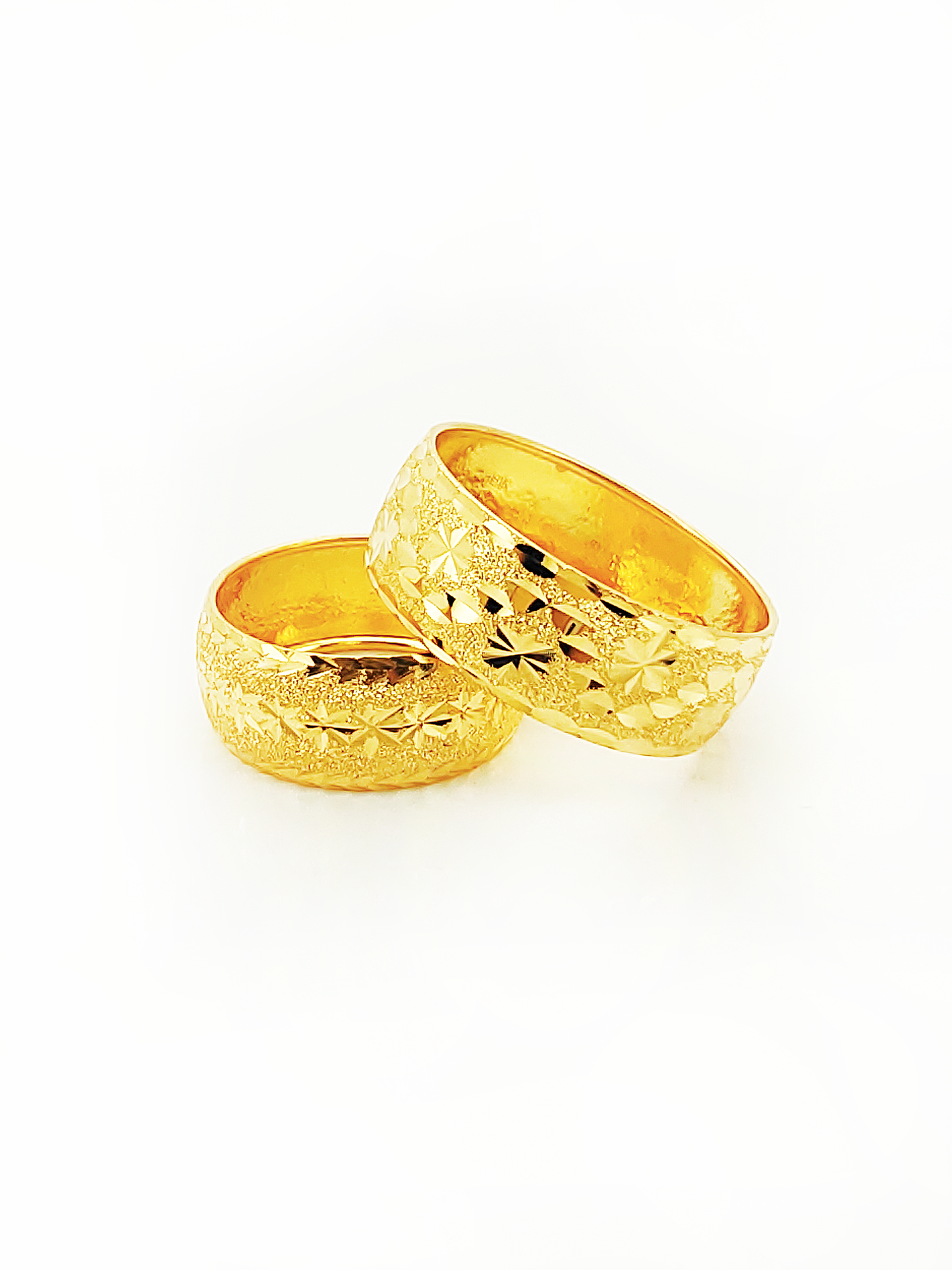 916 Hollow Ring, Wave Design (8mm Width Series)