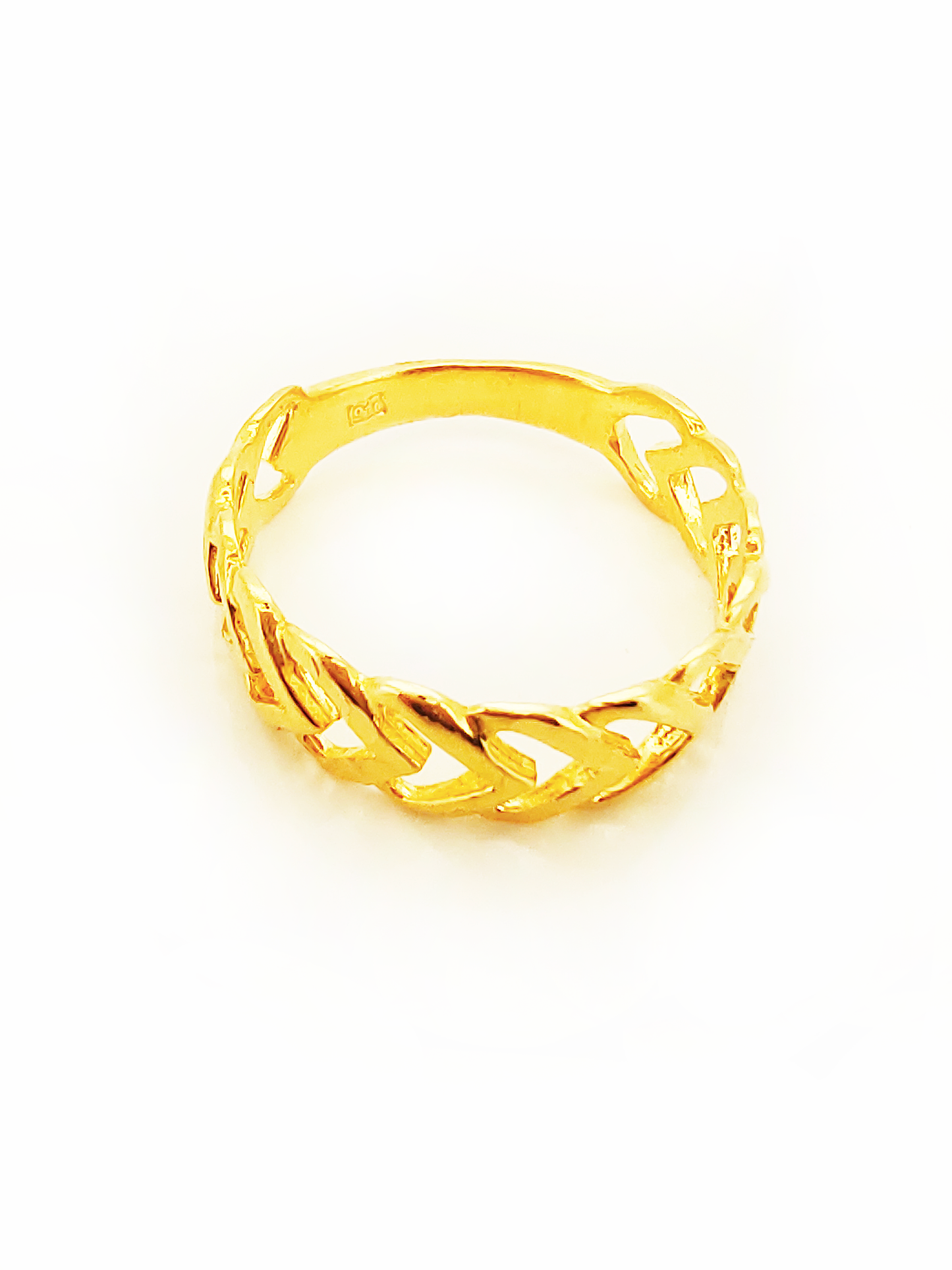 916 Gold Heart Ring