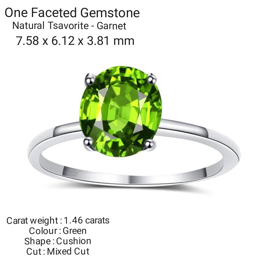 Natural Tsavorite Garnet RIng