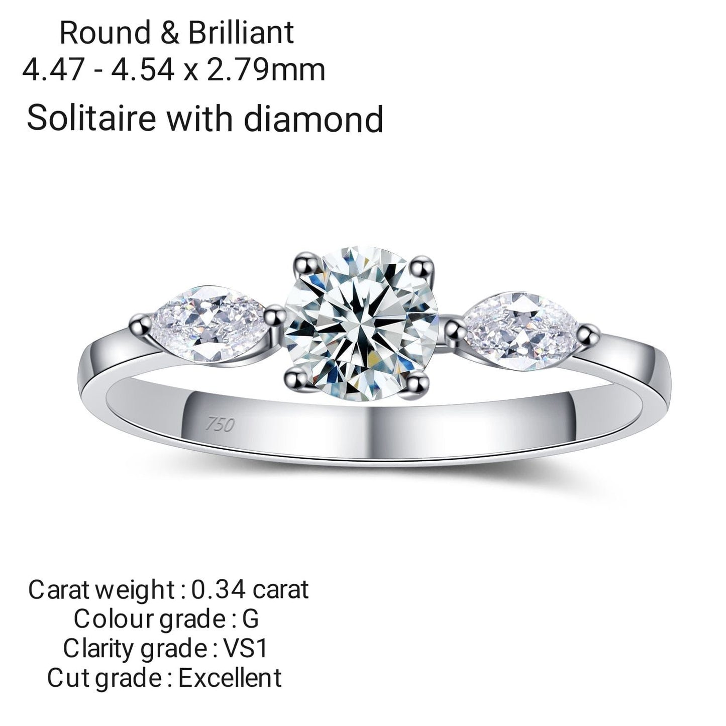 Solitaire with Diamond Ring
