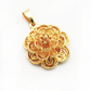 Titanium/Gold Plated Flower Pendent & Chain set ($66 take away)