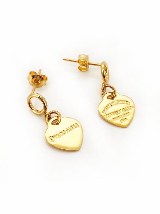 916 Heart Dangling Earrings