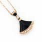 18K Designer Black Triangle Diamond