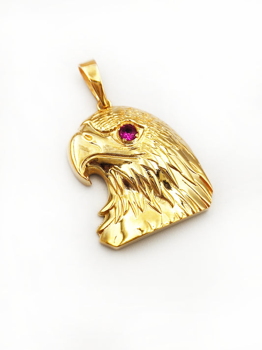 916 Gold Eagle Pendant