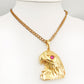 916 Gold Eagle Pendant