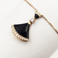 18K Designer Black Triangle Diamond